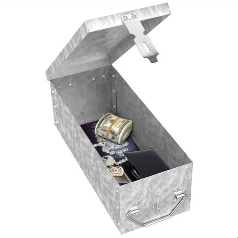 stalwart metal storage lock box 75 005|metal lock box.